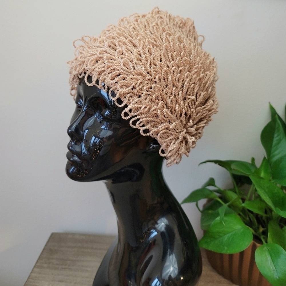 VTG 60s Loop Knit Hat - Picture 1 of 11